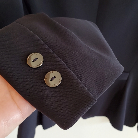 Tahari Black Button Front Blazer - Picture 7 of 14